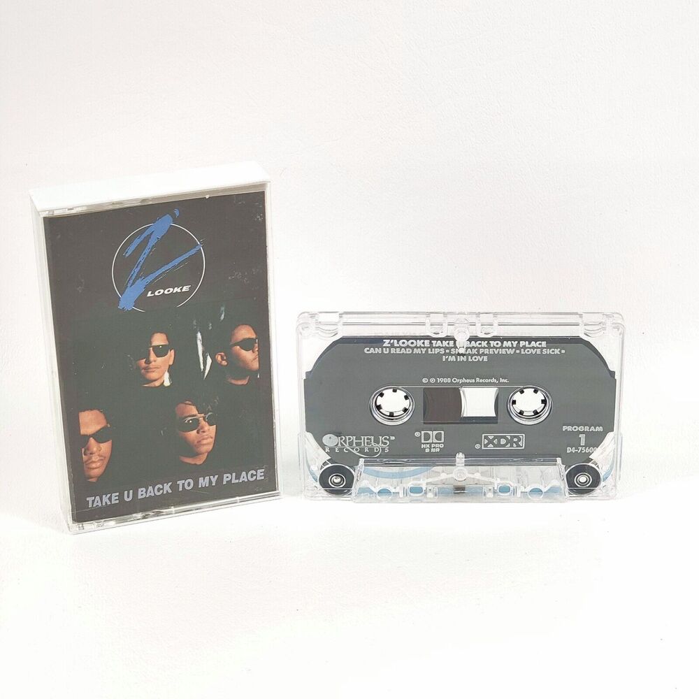 Vintage Z'Looke – Take U Back To My Place (1988) Cassette Tape D4-75600‎ RARE!